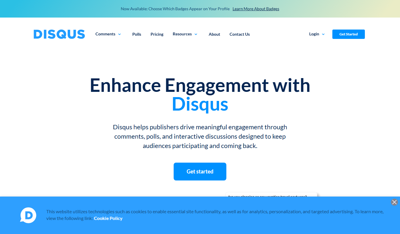 Disqus app screenshot