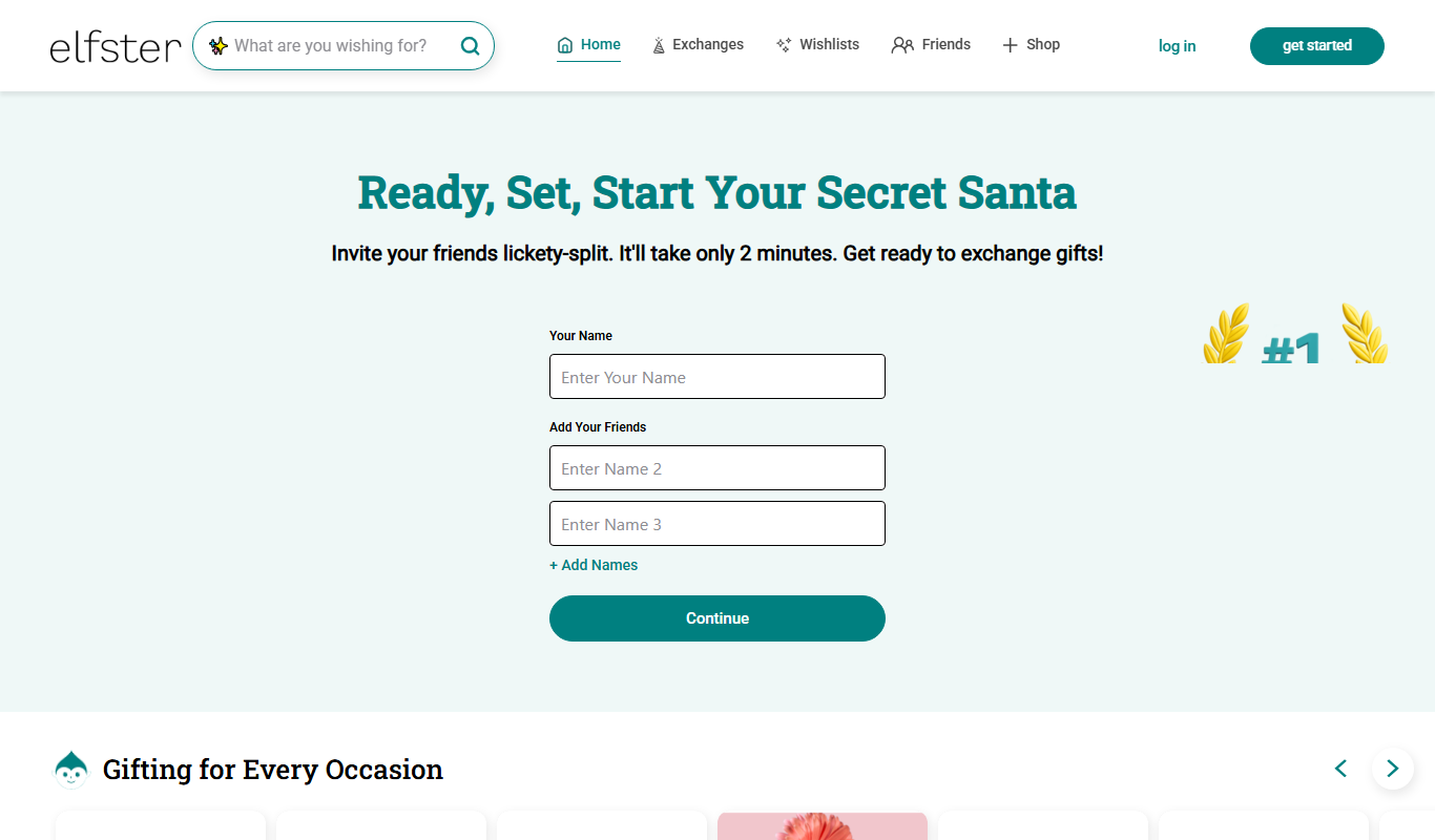 Elfster app screenshot