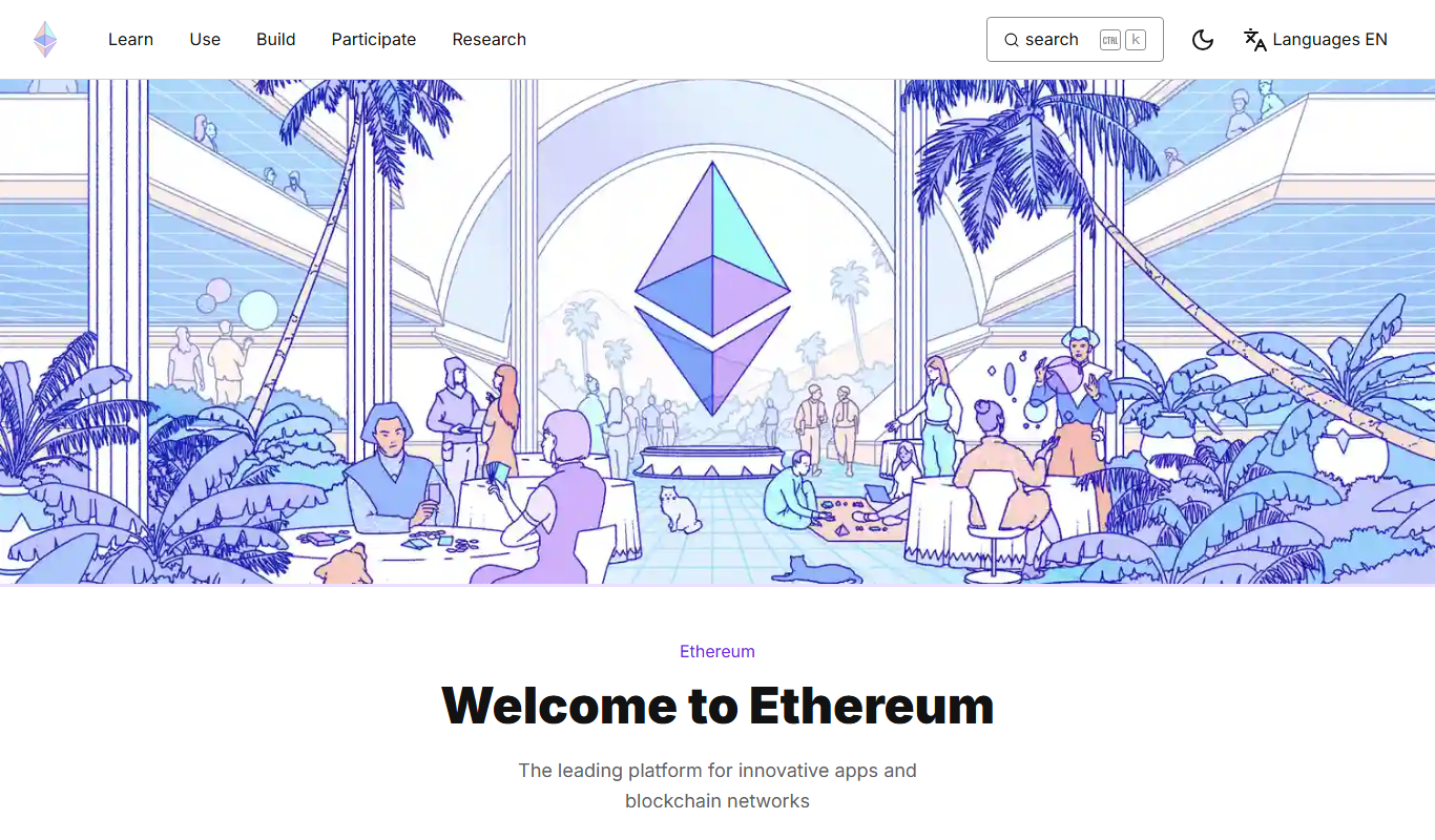 Ethereum.org app screenshot