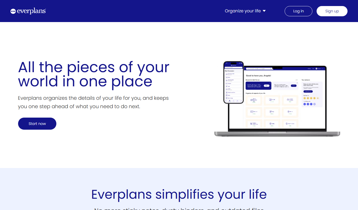 Everplans app screenshot