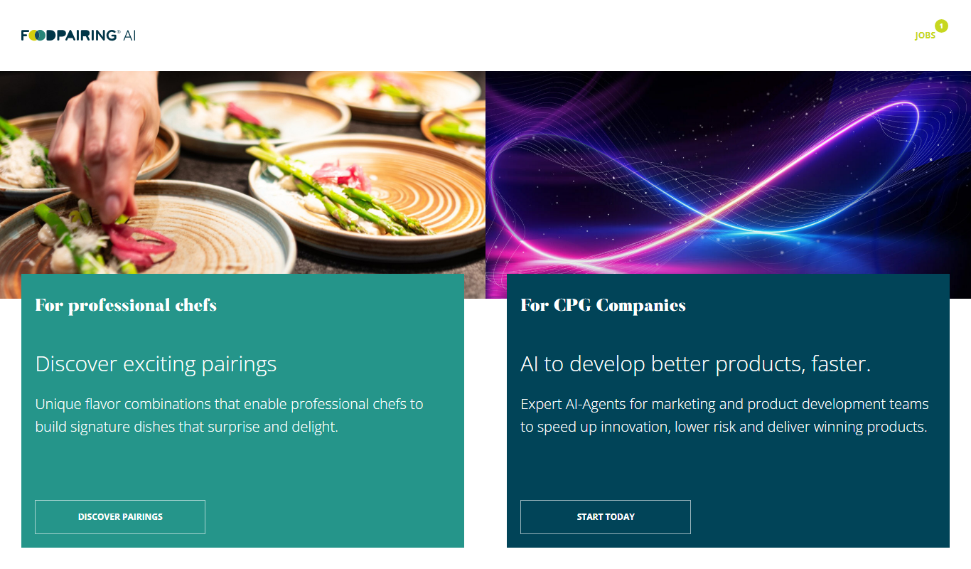 Foodpairing app screenshot