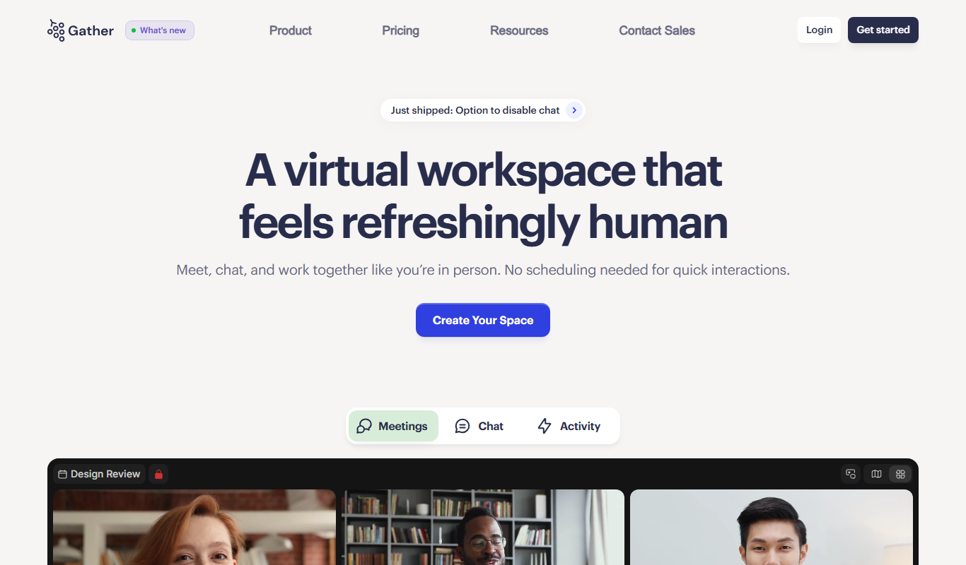 Gather app screenshot