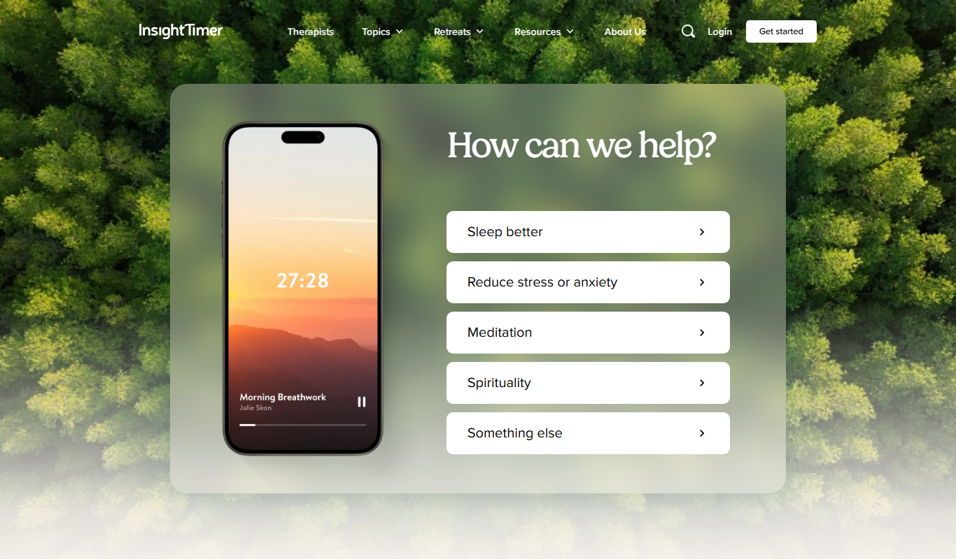 Insight Timer app screenshot