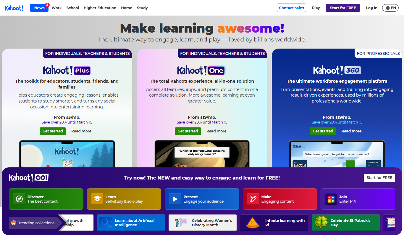Kahoot app screenshot