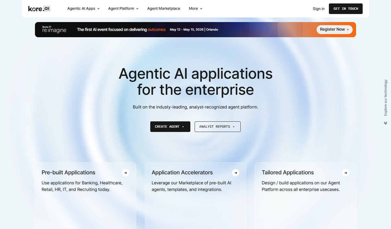 Kore.ai app screenshot