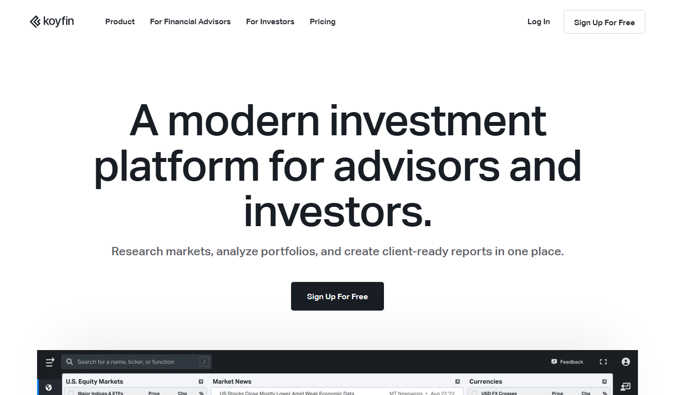 Koyfin app screenshot