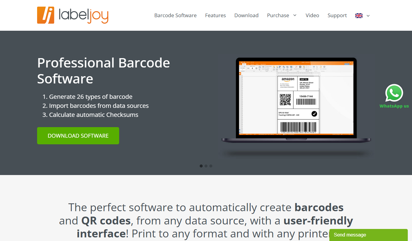 Screenshot of the Labeljoy interface