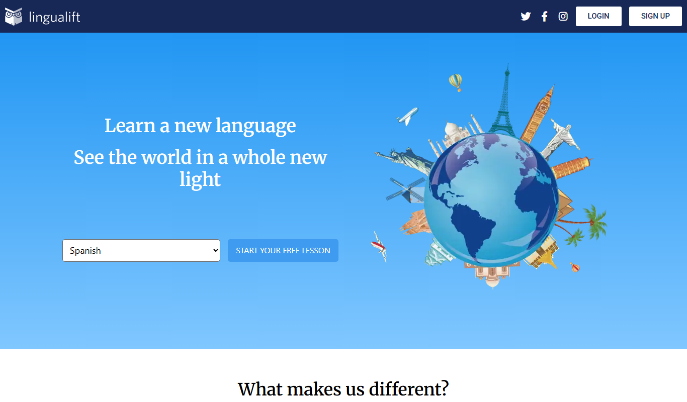 LinguaLift app screenshot