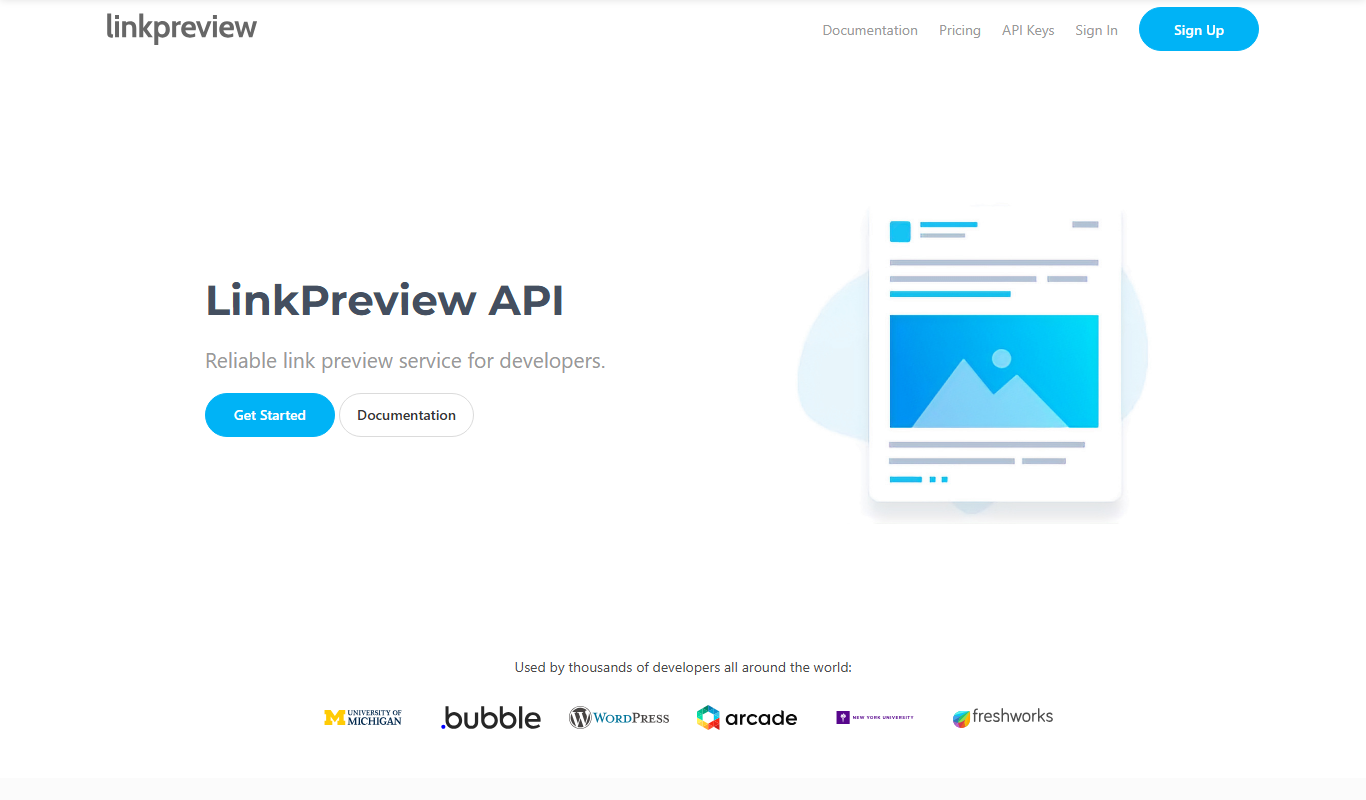 LinkPreview app screenshot