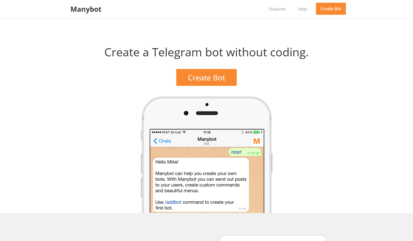 ManyBot app screenshot