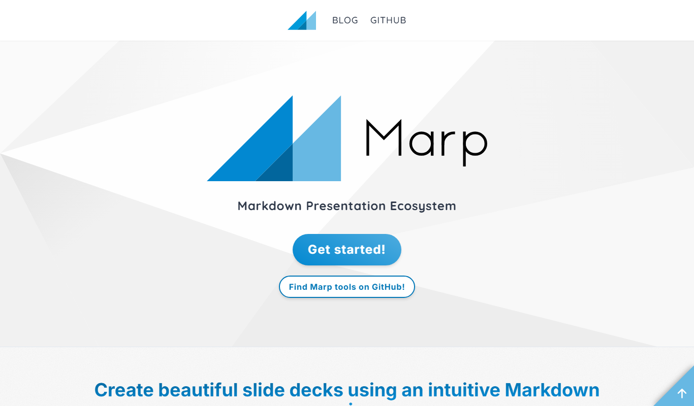 Marp app screenshot