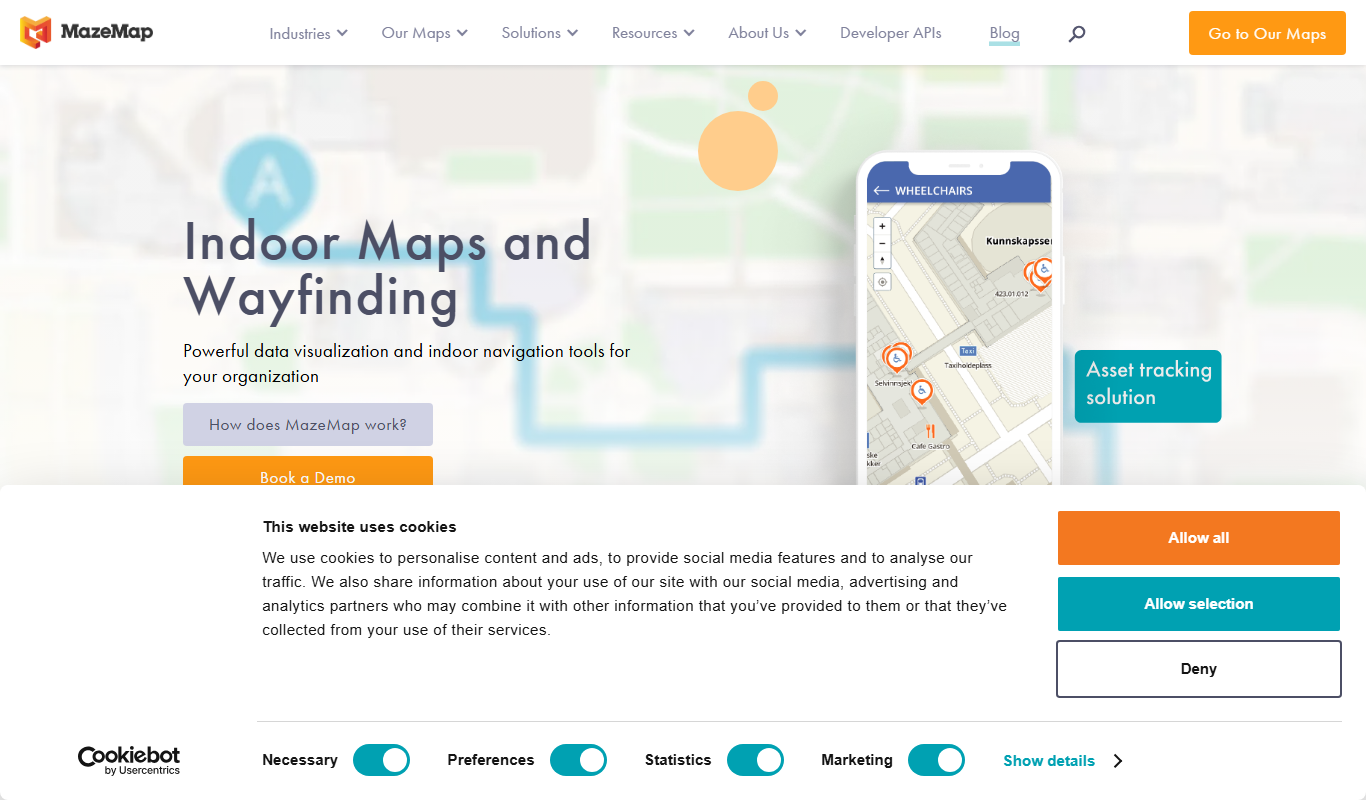 MazeMap app screenshot