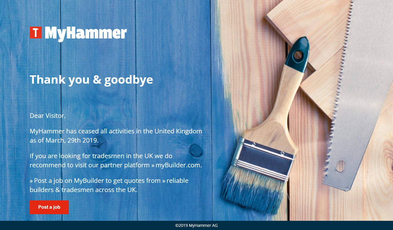 MyHammer app screenshot
