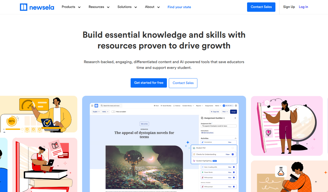 Newsela app screenshot