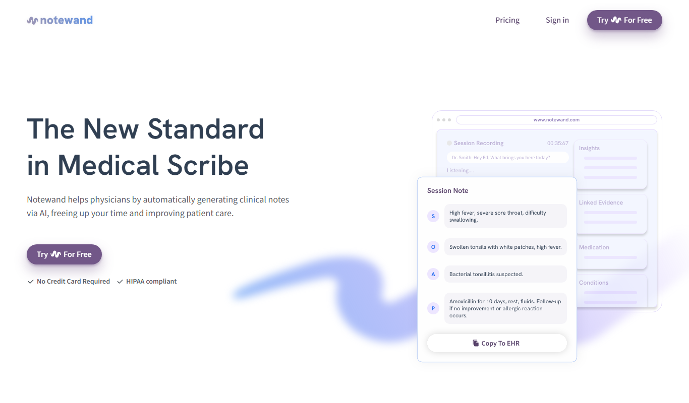 Notewand app screenshot