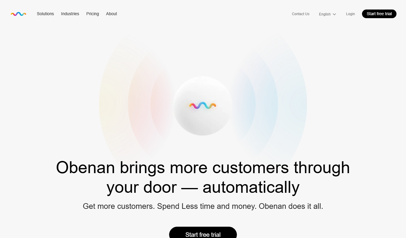 Obenan app screenshot