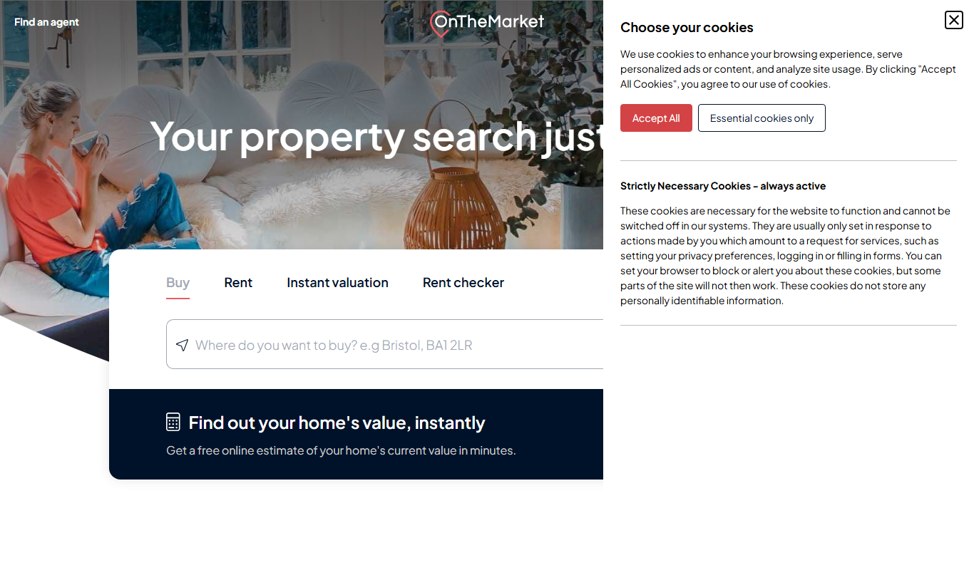 OnTheMarket app screenshot