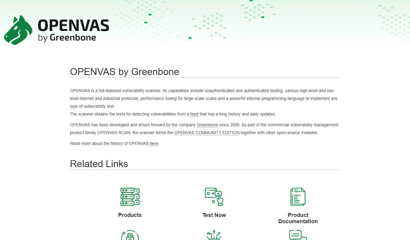 OpenVAS app screenshot
