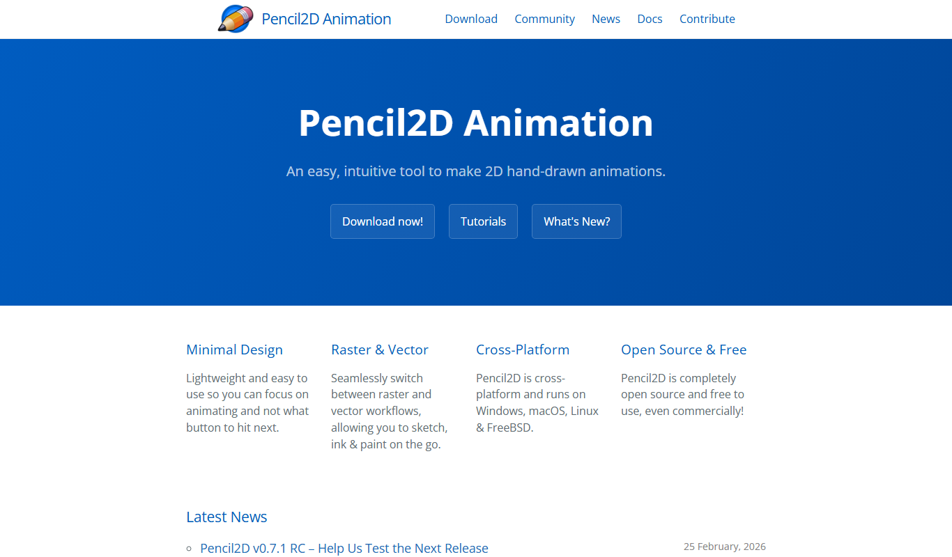 Pencil2D app screenshot