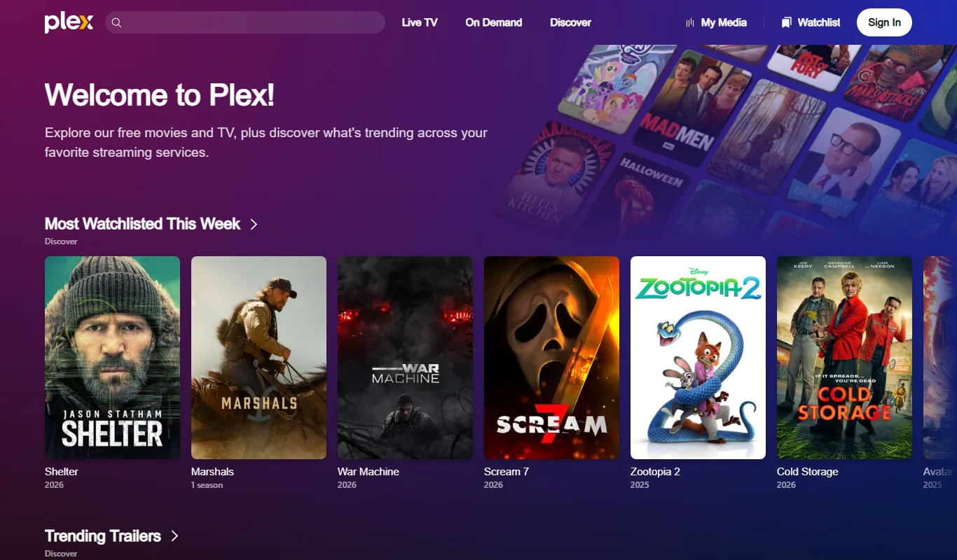 Plex Media Server And Streaming Platform For Personal Media