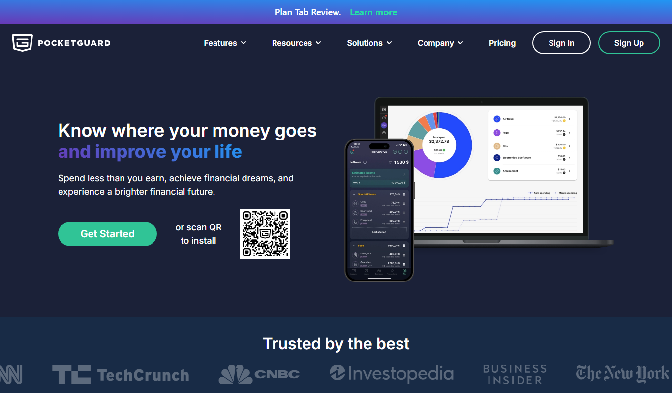 PocketGuard app screenshot