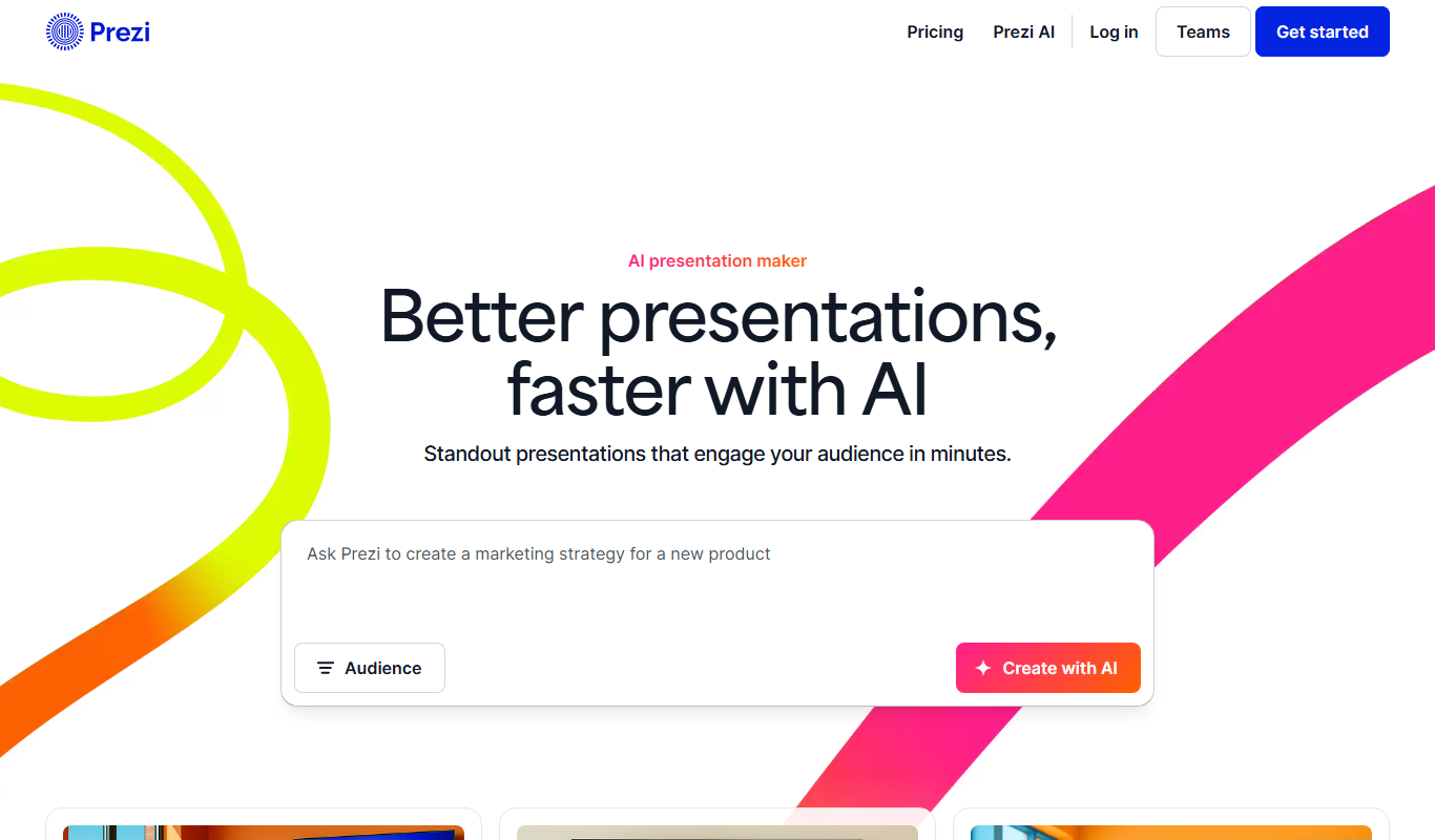 Prezi app screenshot