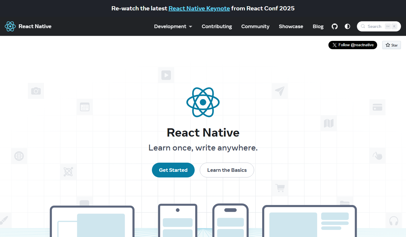 React Native app screenshot