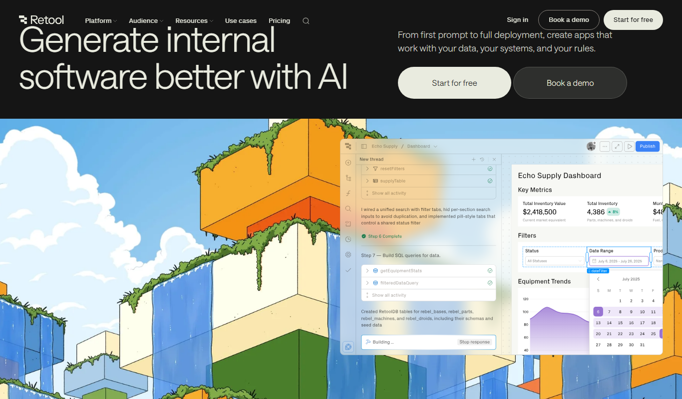 Retool app screenshot