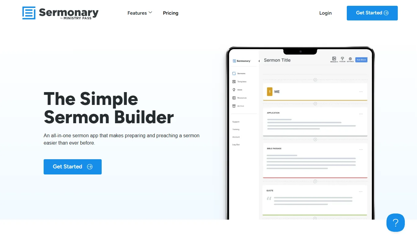 Sermon Writer Sermonary AI Sermon Writing Software For Pastors And Preachers
