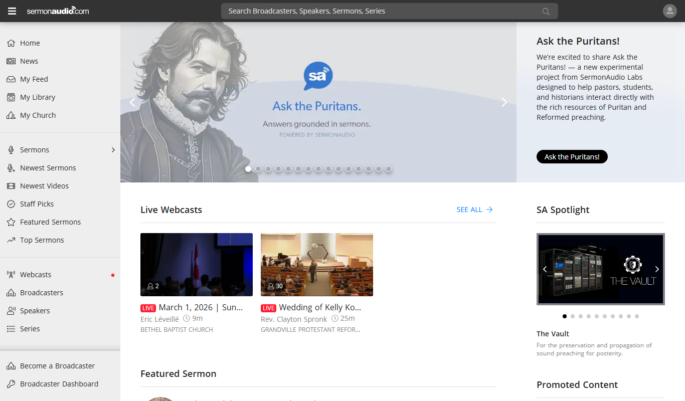 SermonAudio app screenshot