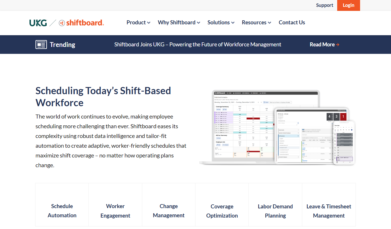 Shiftboard app screenshot