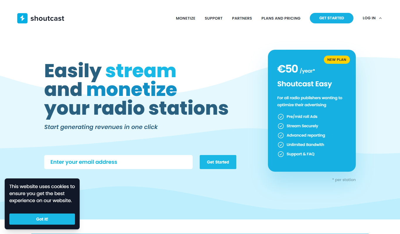 Shoutcast app screenshot