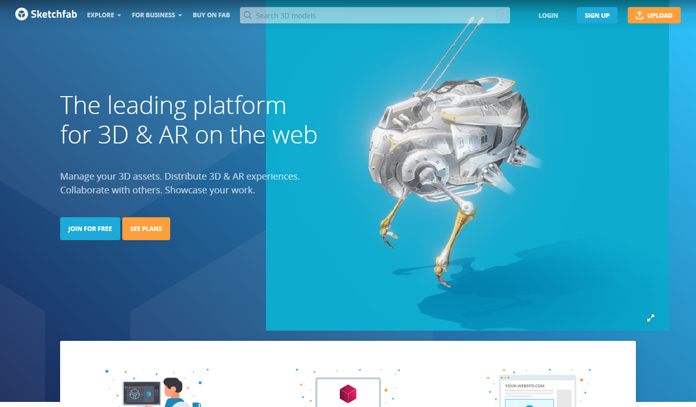 Sketchfab app screenshot