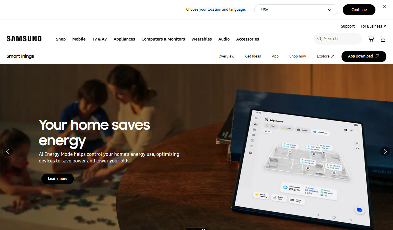 SmartThings app screenshot