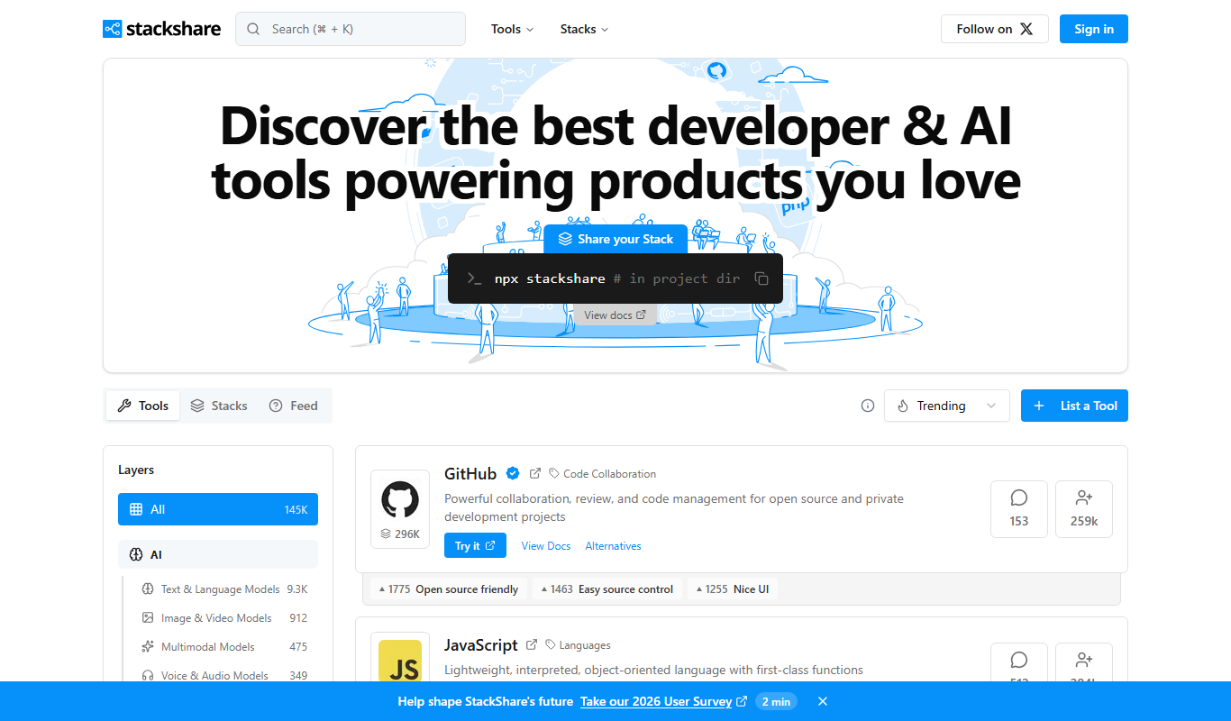 StackShare app screenshot