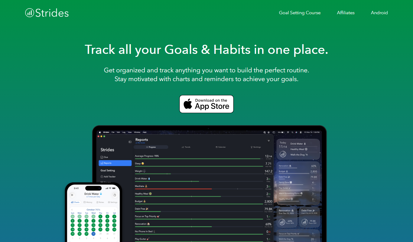 Strides app screenshot