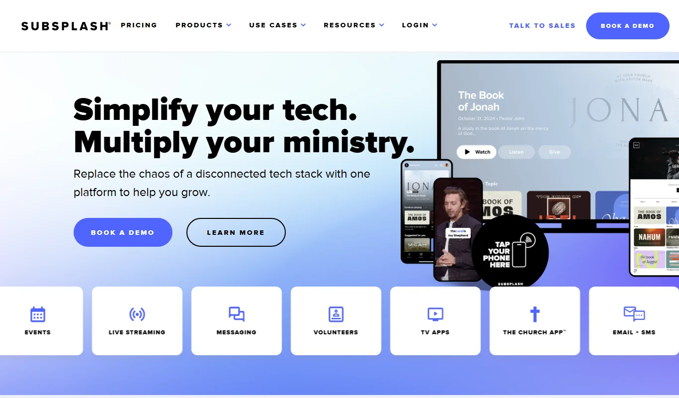 Subsplash Subsplash Church App Platform For Mobile Engagement And Media Streaming