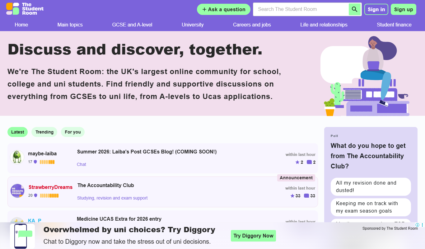 The Student Room app screenshot
