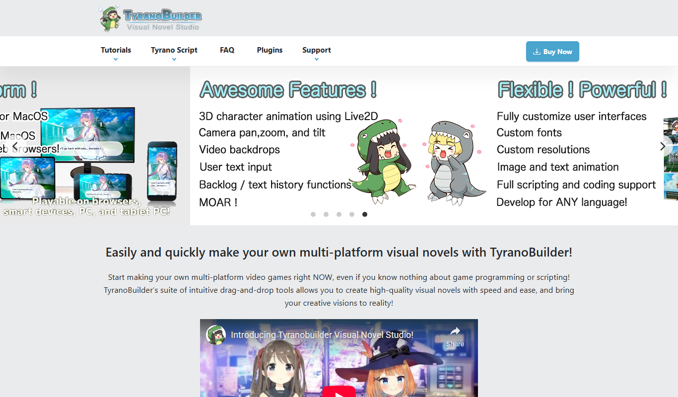 TyranoBuilder app screenshot