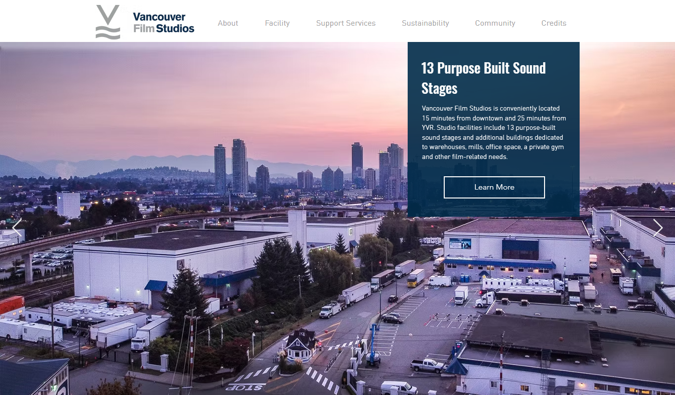 Vancouver Film Studios app screenshot
