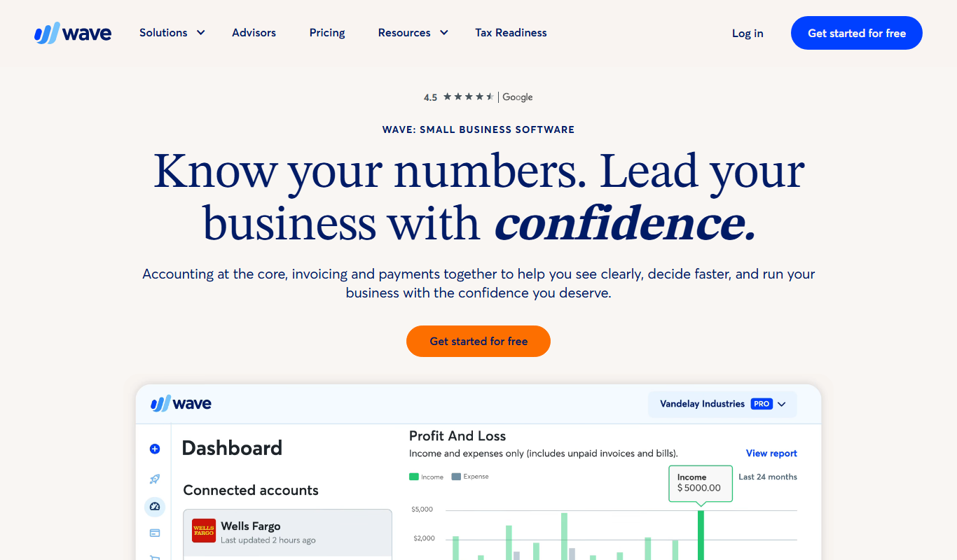 Wave Invoicing app screenshot