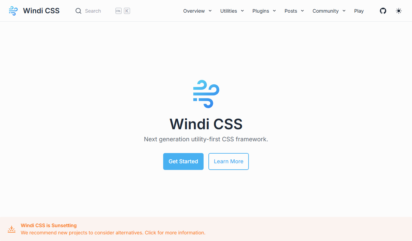 Windi CSS app screenshot