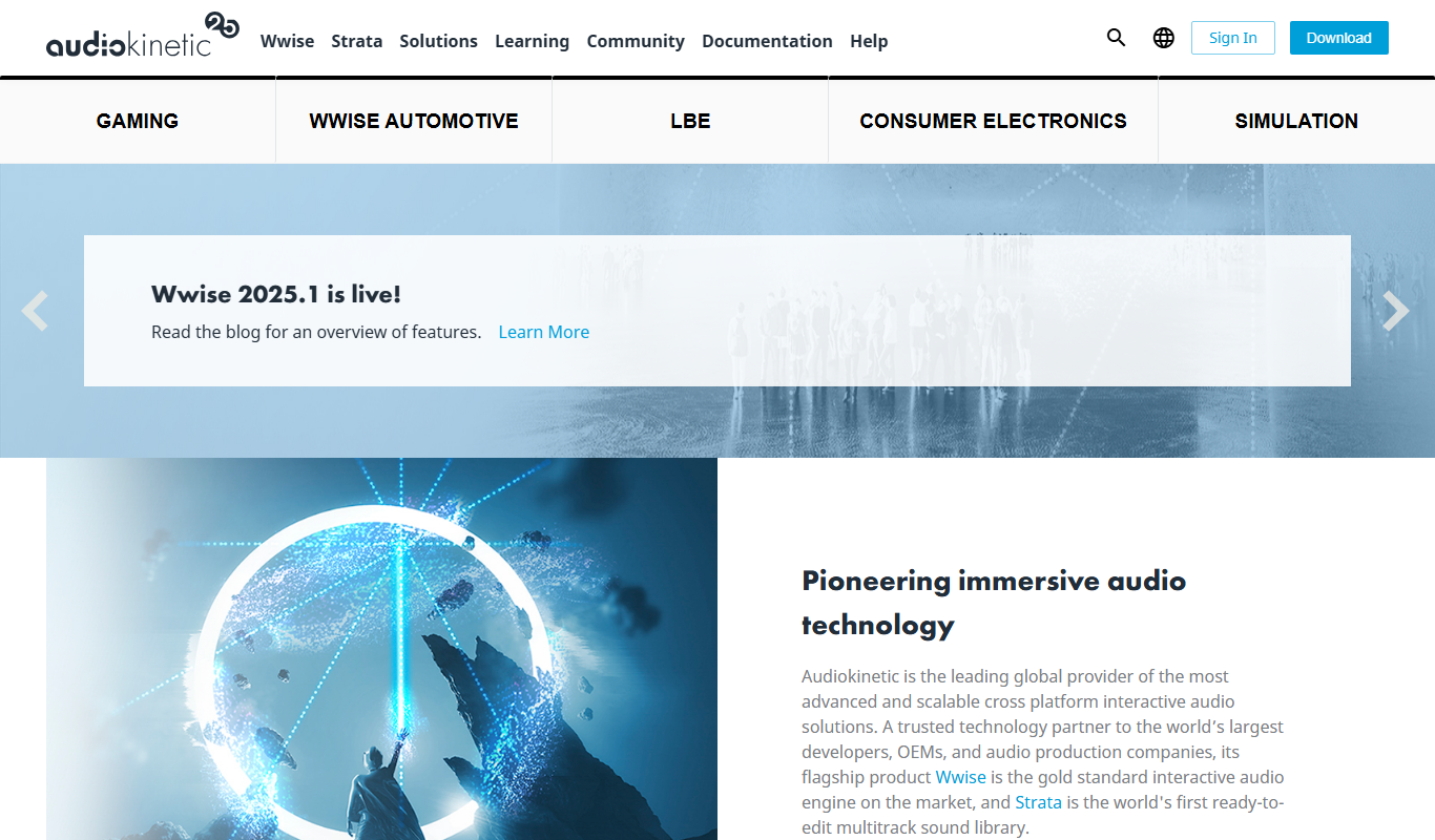 Wwise app screenshot