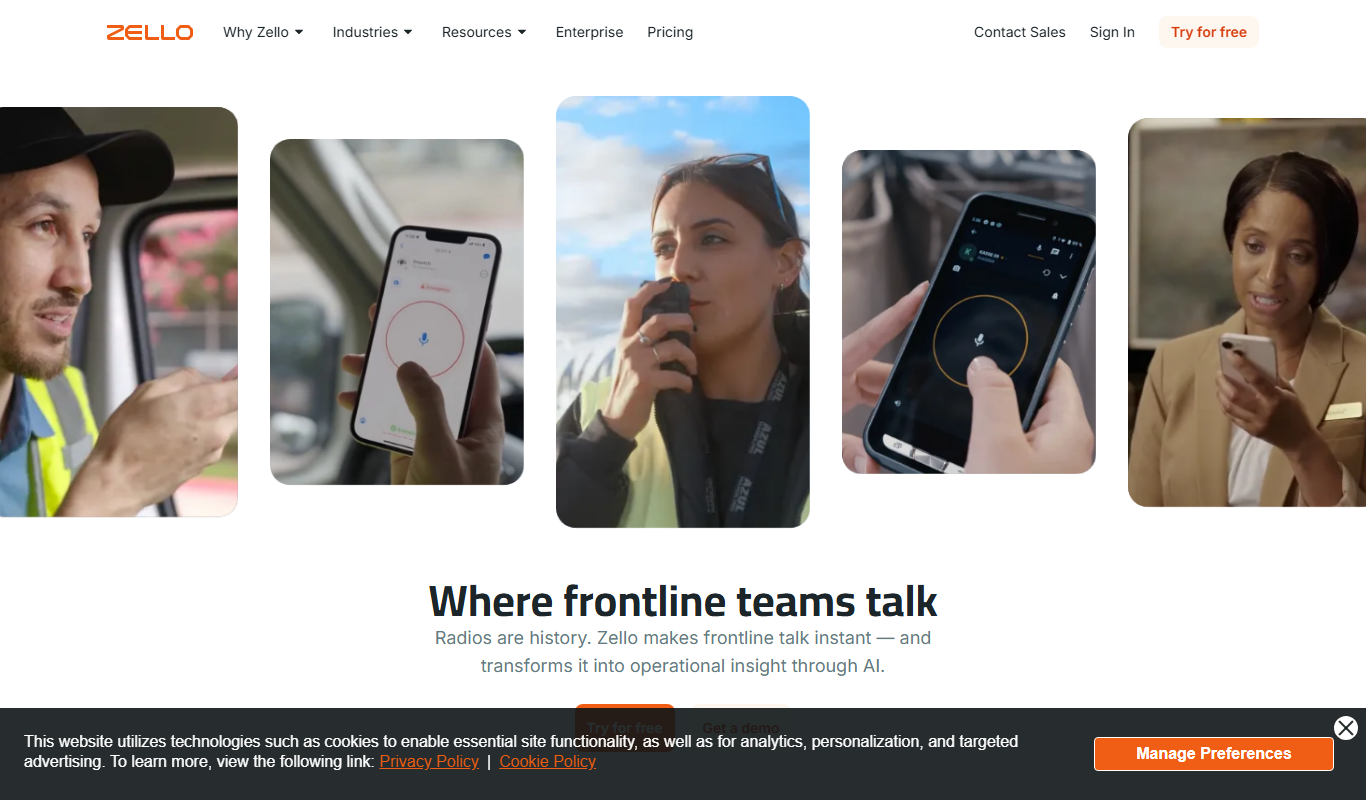 Zello app screenshot