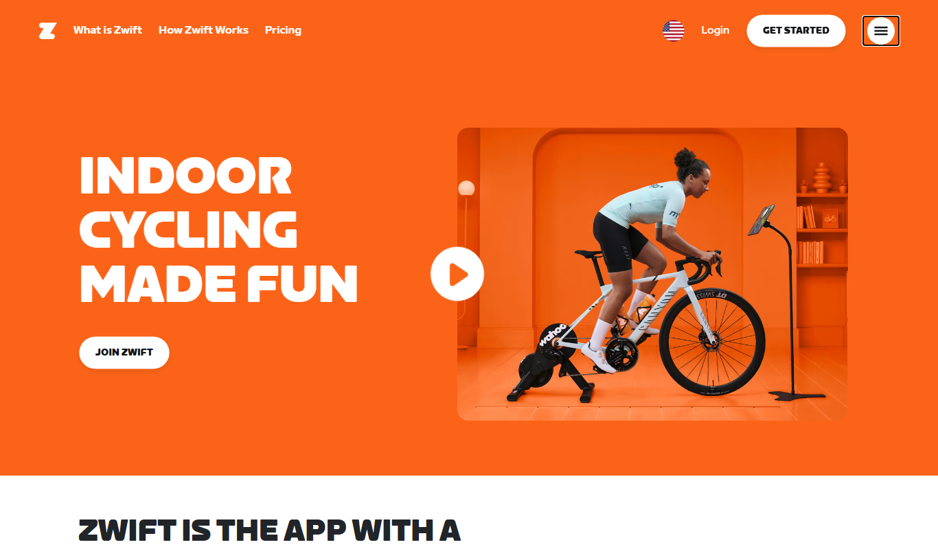 Zwift app screenshot